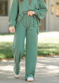 Things Between® Levi Green Striped Pants